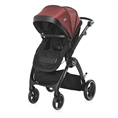 Combi Stroller ADRIA with seat BLACK&RED